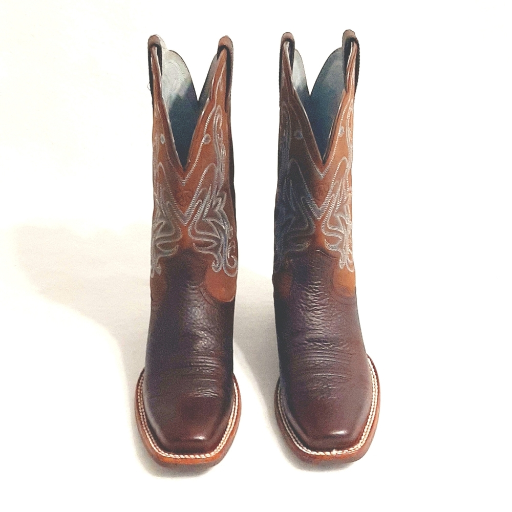 Ariat brown leather western boots